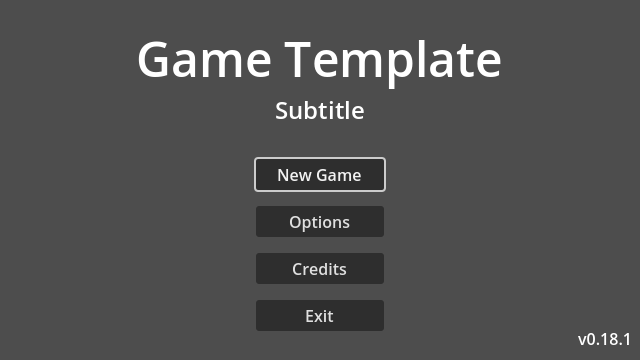 Main Menu