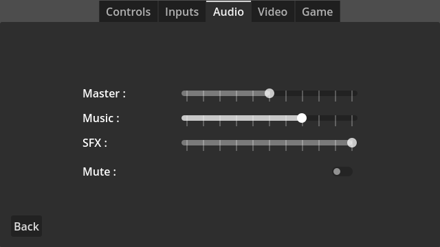 Audio Options - Default