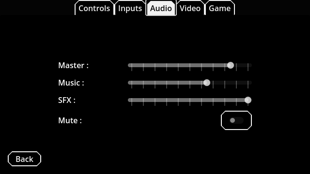 Audio Options - Gravity