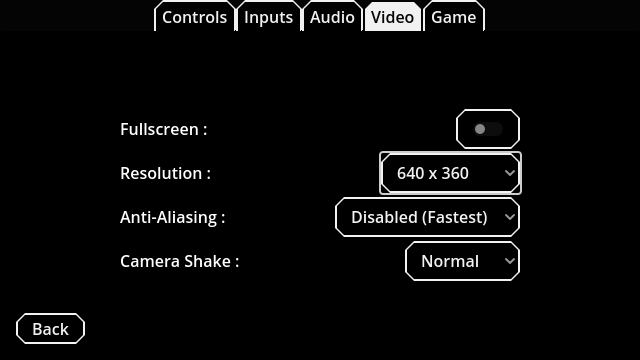 Video Options - Gravity