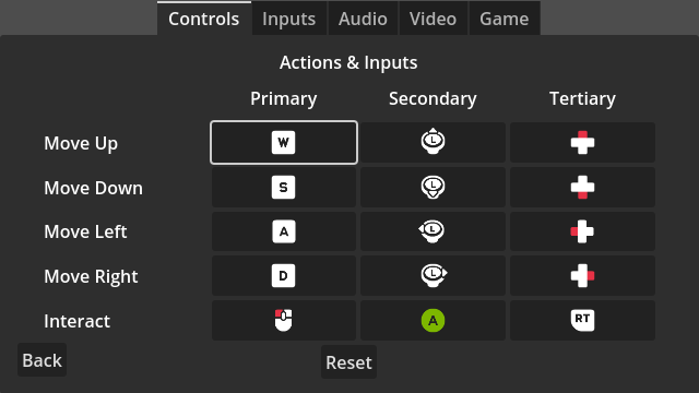 Input List - Default
