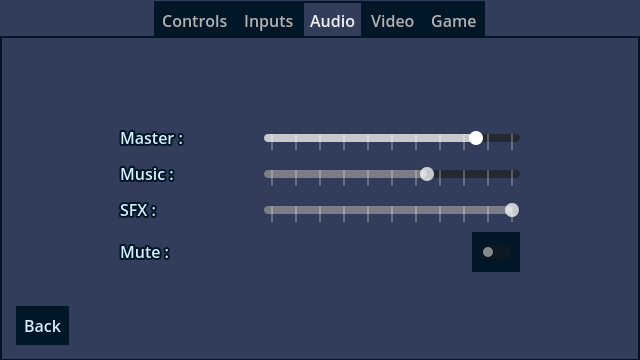 Audio Options - Lore
