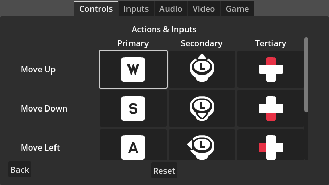 Input List - Default